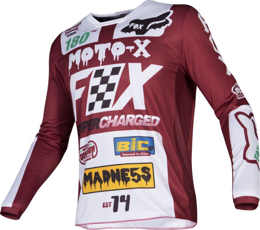 Мотоджерси Fox 180 Czar Jersey Cardinal