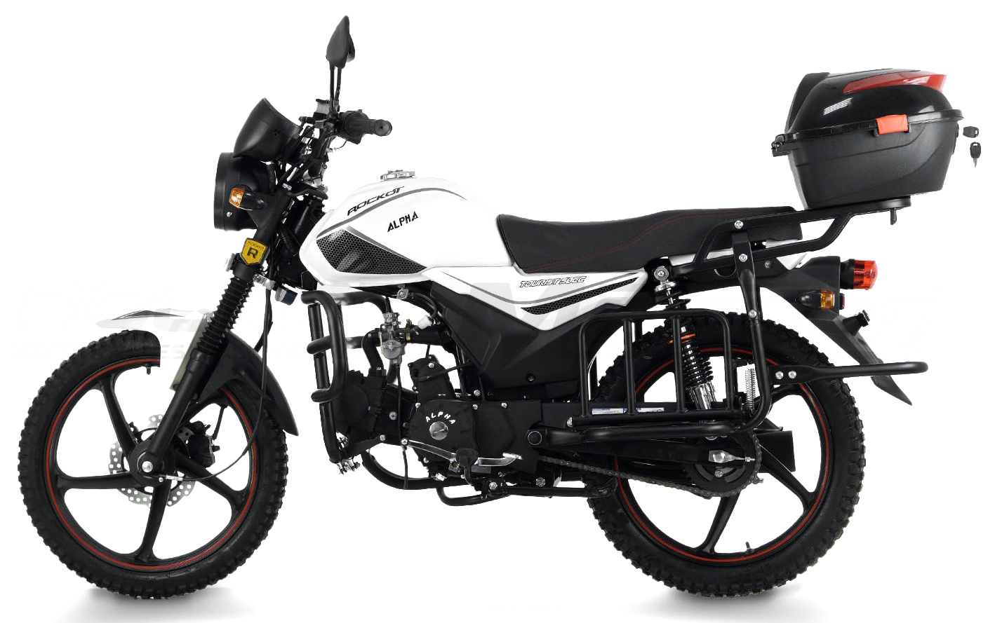 Мопед ROCKOT ALPHA TOURIST (белый глянцевый)